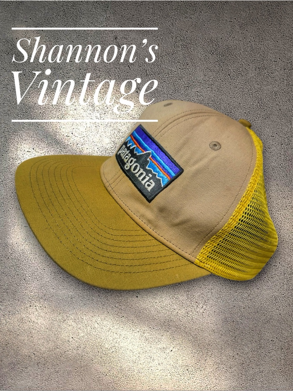 Patagonia P-6 Logo Distressed Trucker Hat